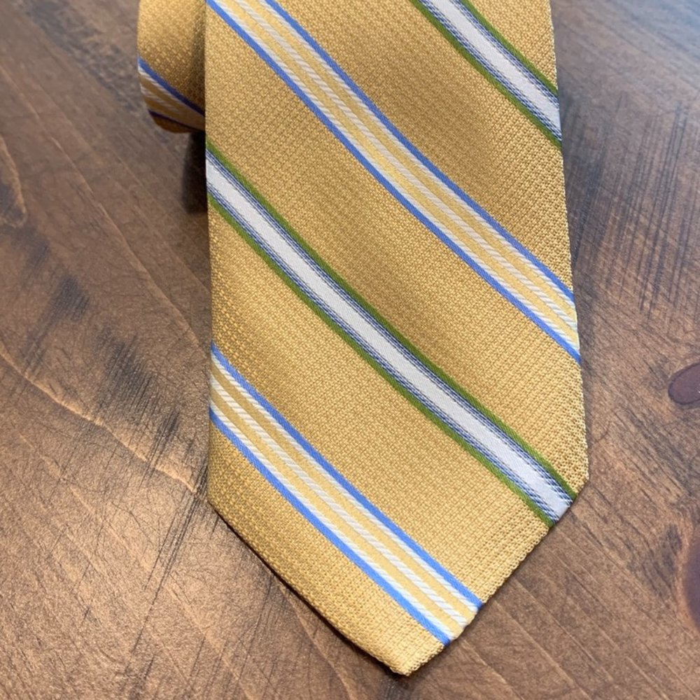 ROBERT TALBOTT Best of Class Striped Silk Neck Tie
